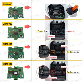 PS5 Dualsense Controller Modelle Auswahl Vergleichsbild Abgleich