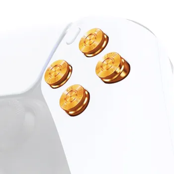 PS5 Dualsense Controller Metall Bullet Buttons Gold