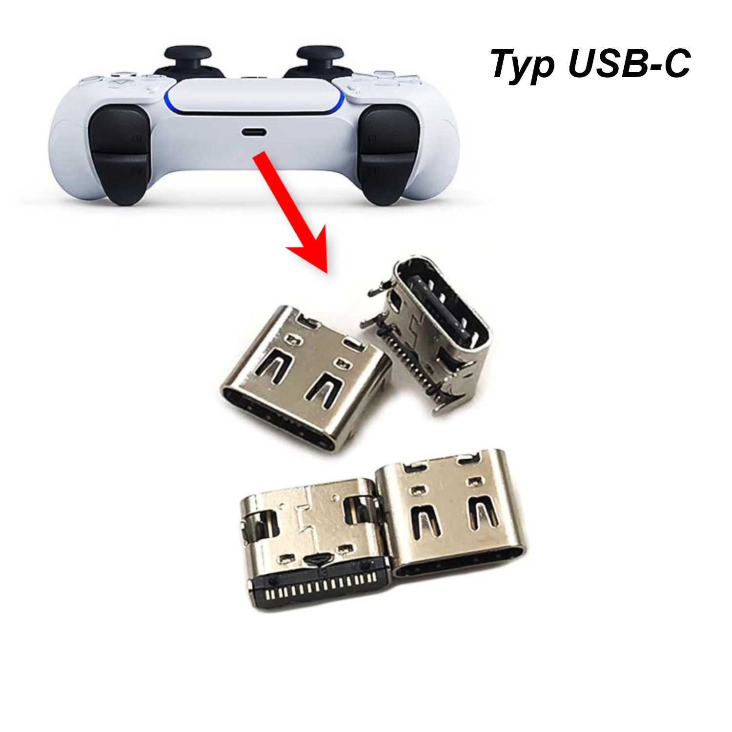 Ladebuchse Typ-C USB für Playstation 5 Controller