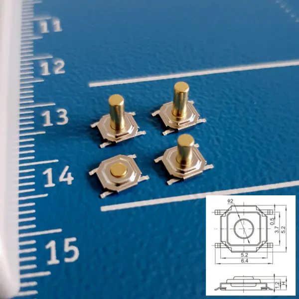 SMD Metall Taster Stift 5x5x5 mm für Controller Paddle Umbau