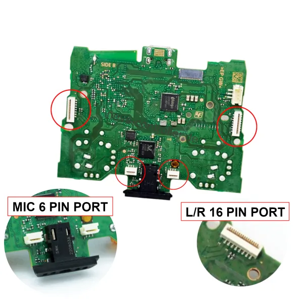 Port Buchse Anschluss PS5 Funktion L2 R2 und Mikrofon