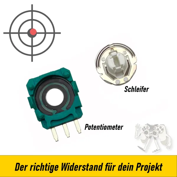 Controller Analog Stick Potentiometer mit Schleifer